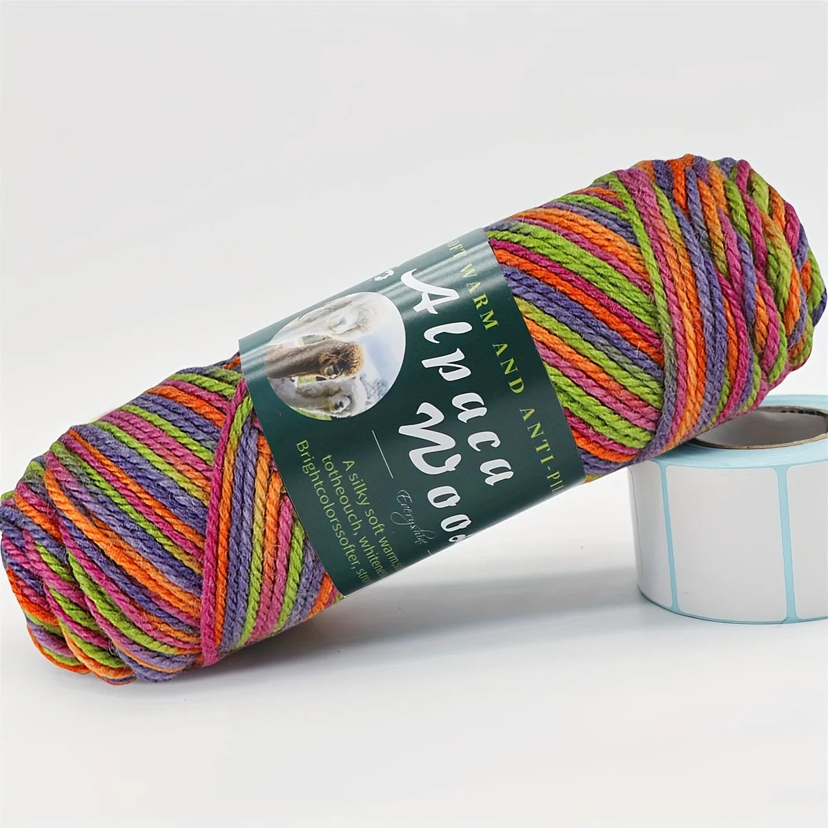 5 ovillos de lana de alpaca suave 100grx5