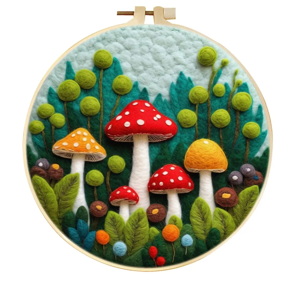 Feutrage DIY Kits de peinture en laine bricolage avec cadre