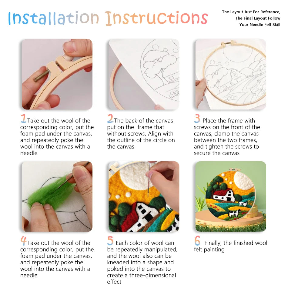 Kits de feutrage vert nature