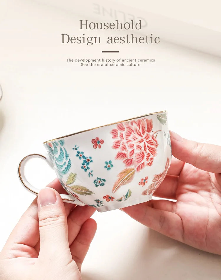 Chinese flower cup