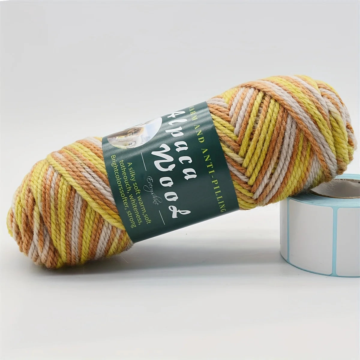 5 ovillos de lana de alpaca suave 100grx5