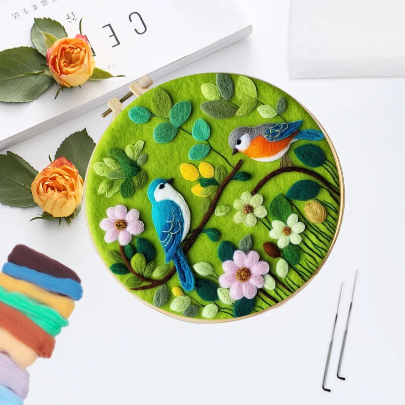 Kits de feutrage vert nature