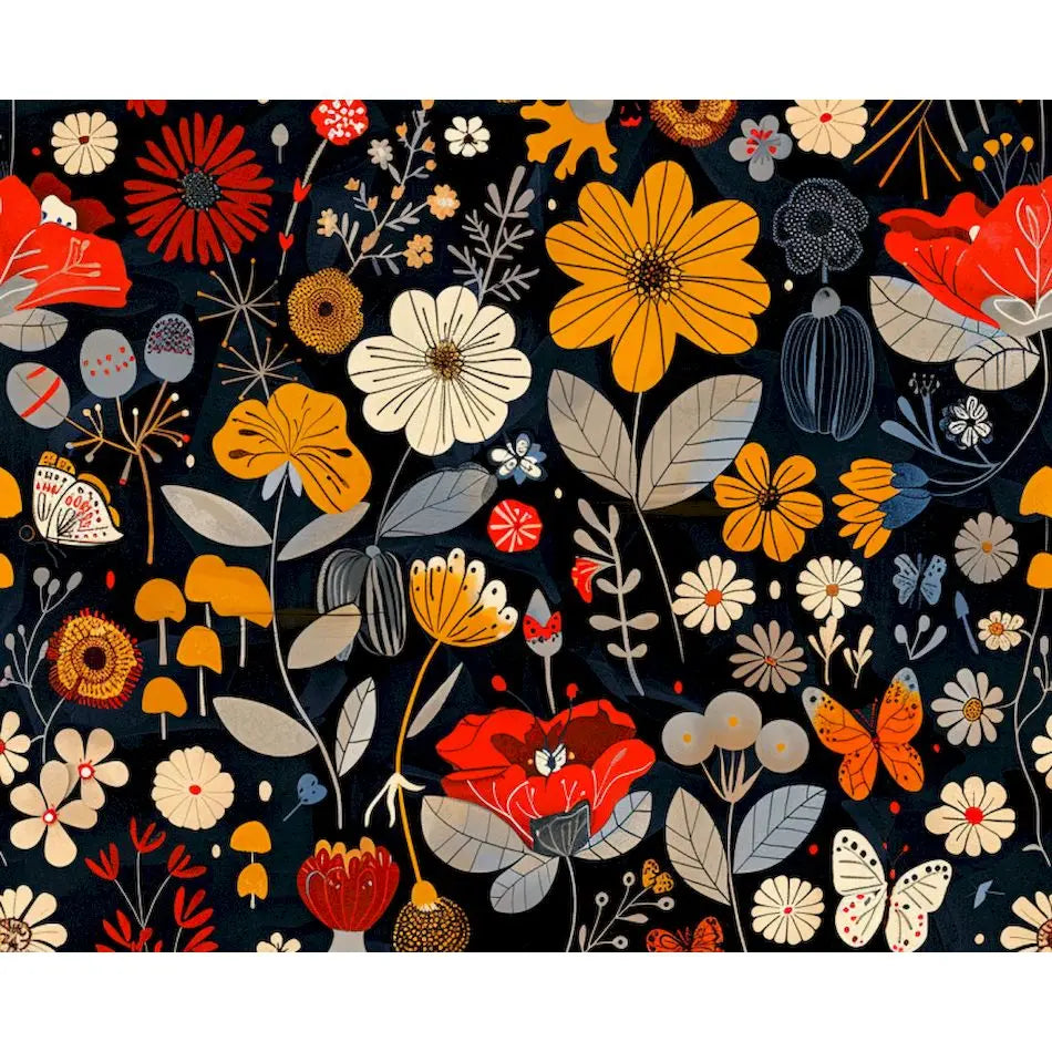 Peintures par numéros fleurs colorées