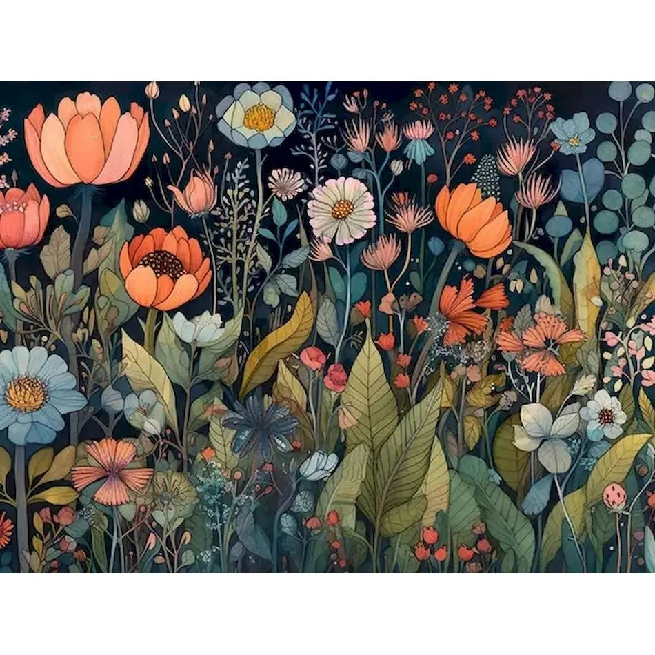 Peintures par numéros fleurs colorées