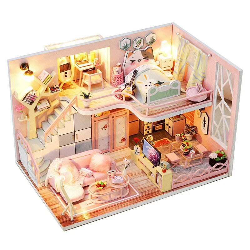 DIY Maquettes en bois à assembler - maison de poupée _ Plusieurs modèles disponibles