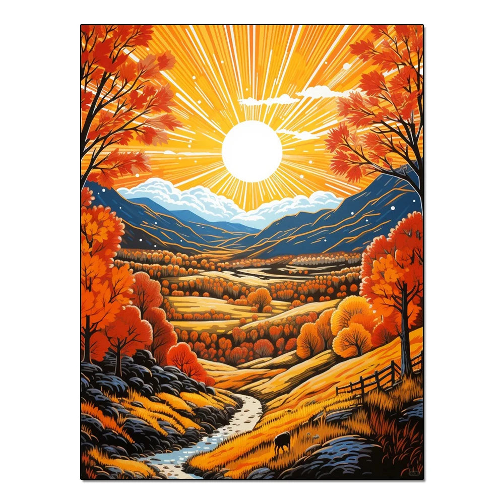 Diamond Paintings Nature Landscape Sunset