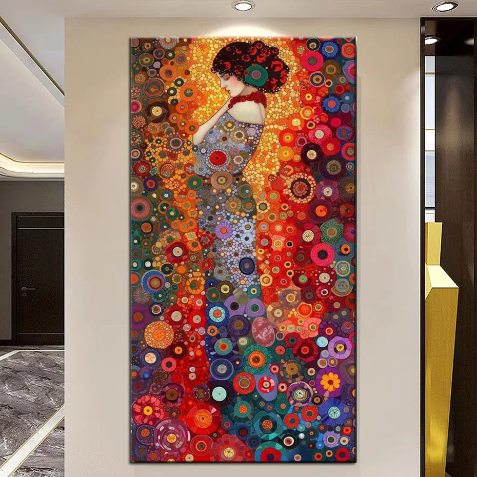 Peinture à diamants d'inspiration femme Klimt 5D