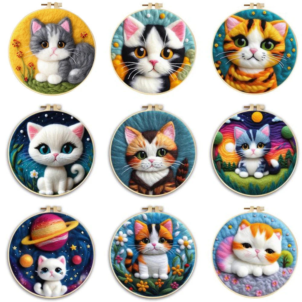 Kits de feutrage chat