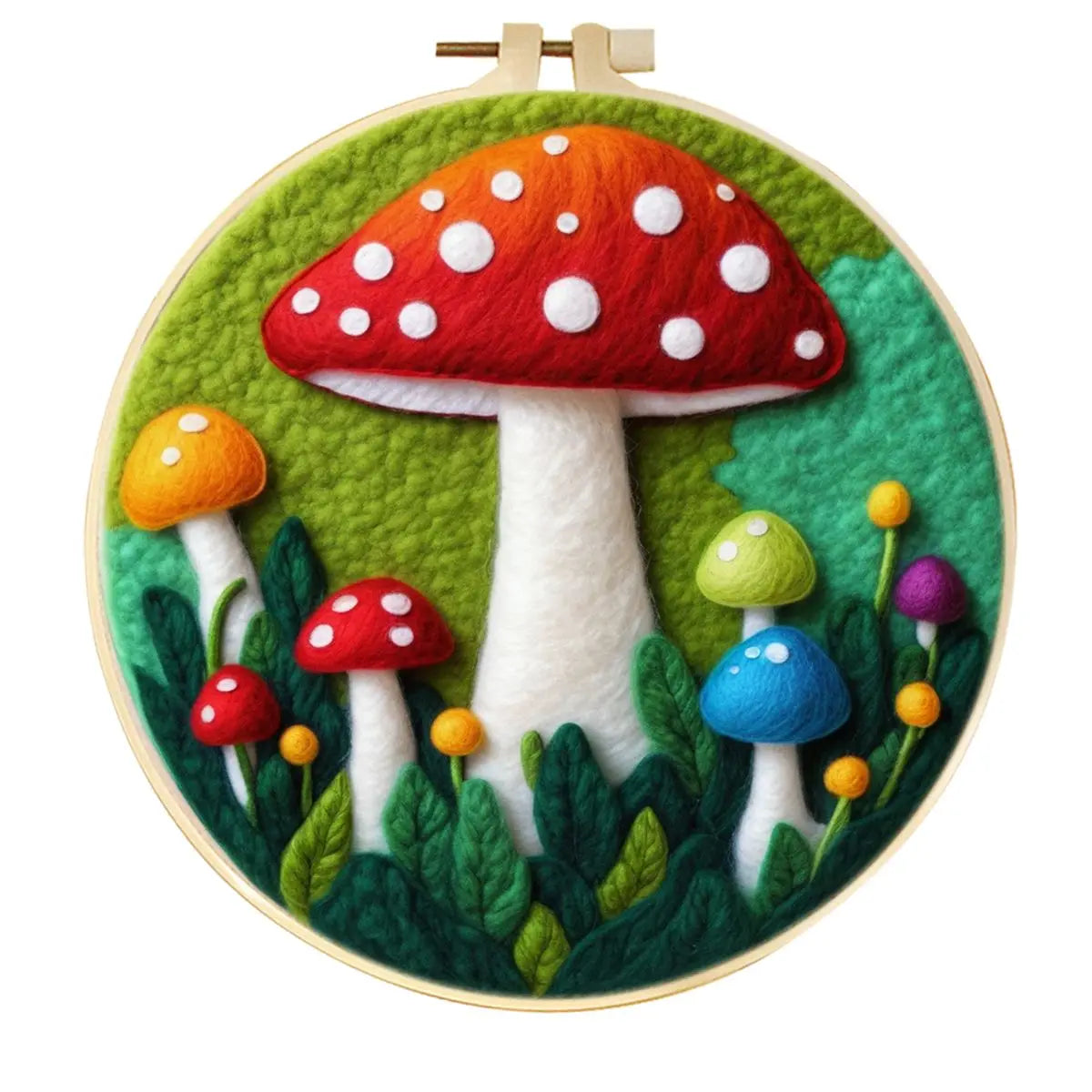 Feutrage DIY Kits de peinture en laine bricolage avec cadre