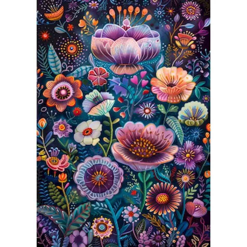 Peintures par numéros fleurs colorées