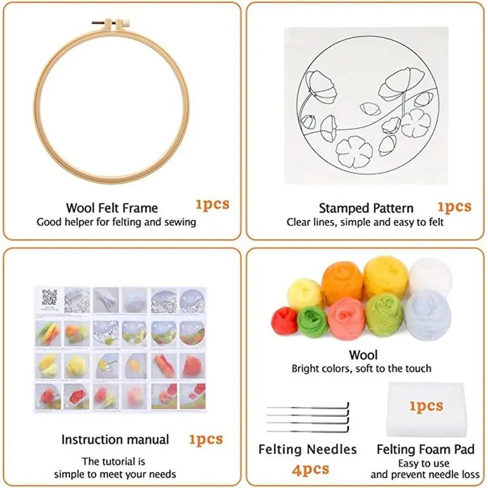 Kits de feutrage vert nature