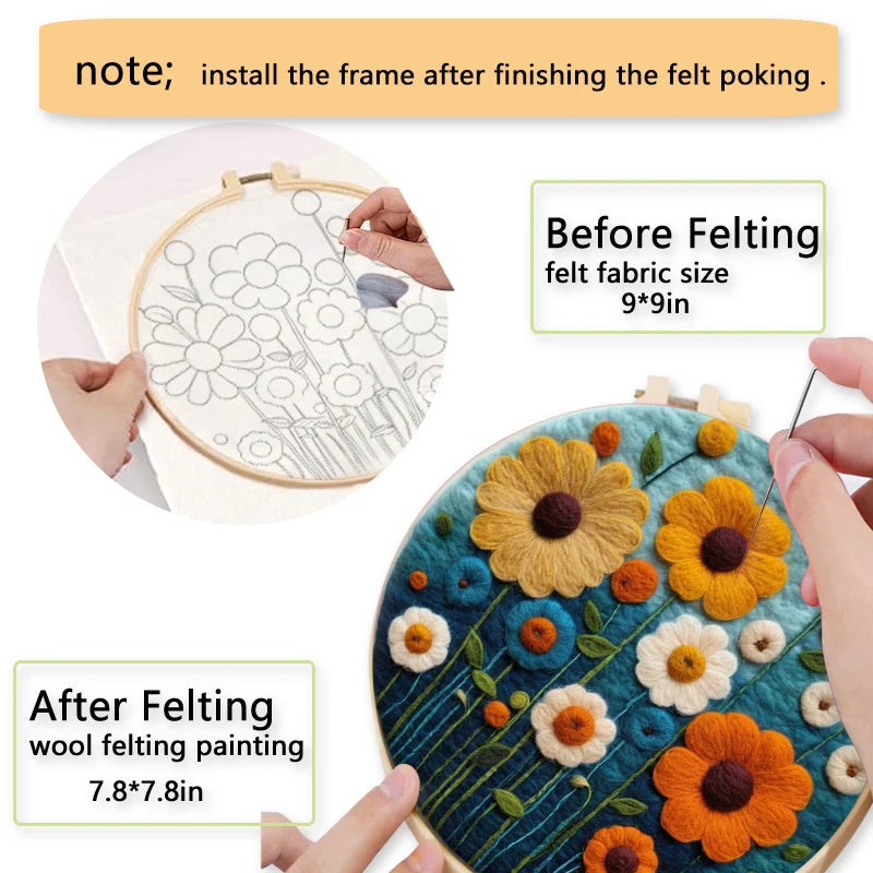 Kits de feutrage vert nature