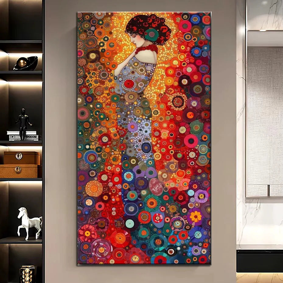 Peinture à diamants d'inspiration femme Klimt 5D
