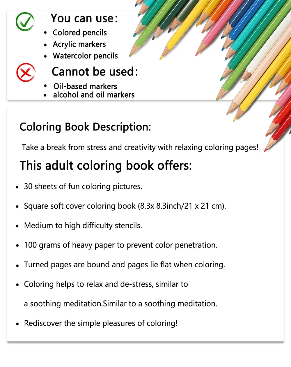 Cats Adult Coloring Book