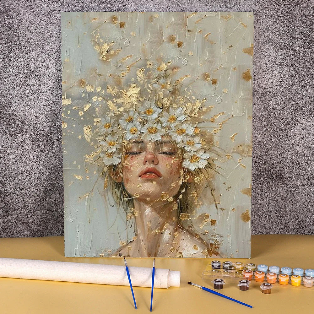 Peintures par numéros Femmes en fleurs