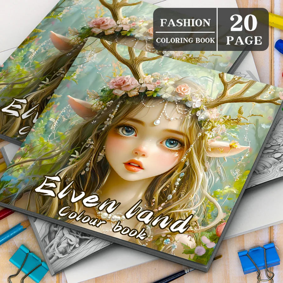 Fairy World Adult Coloring Book