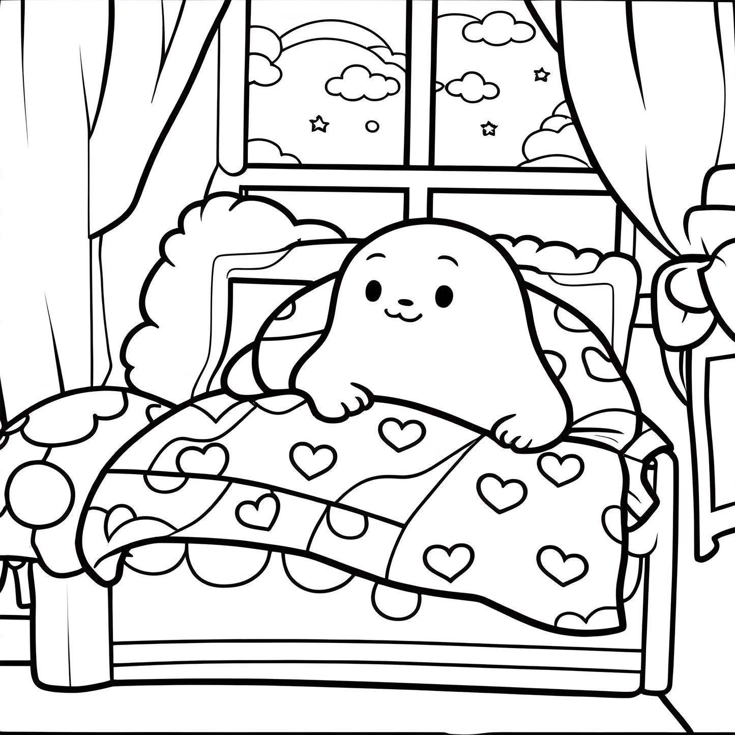 Livre de coloriage amusant pour adultes et adolescents, avec des créatures effrayantes adorables