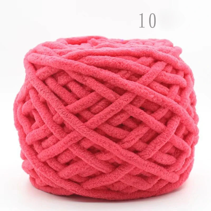 3 pelotes de laine Chenille 100gr x 3