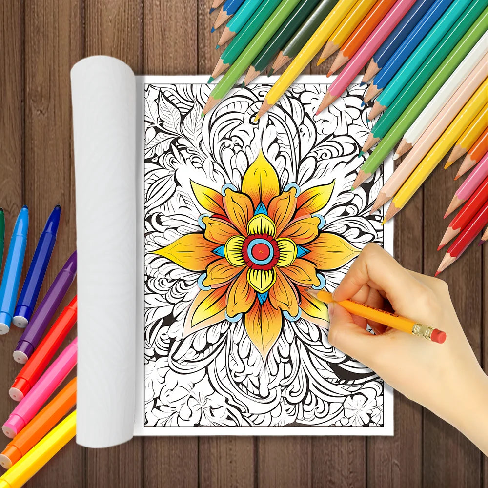 Mandalas Coloring Book 30 Different Designs 100gsm