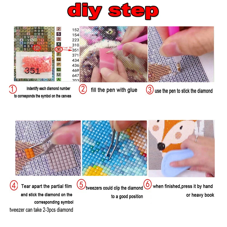 Kits 5D DIY Peintures à diamants chat