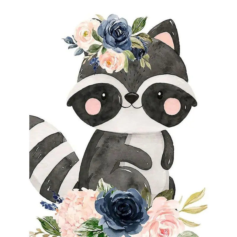 Peintures par numéros animaux pour enfant