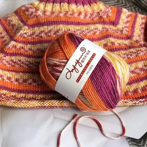 Fil de laine dégradé 50g
