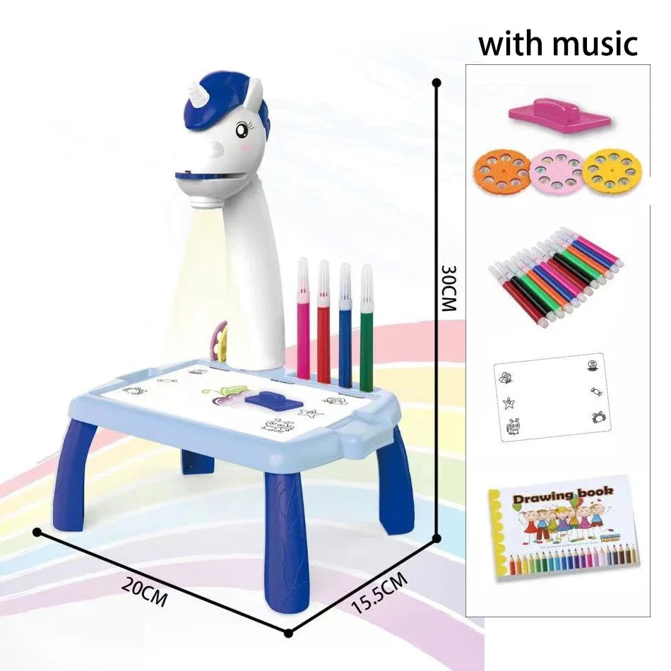 Unicorn Children's Drawing Table