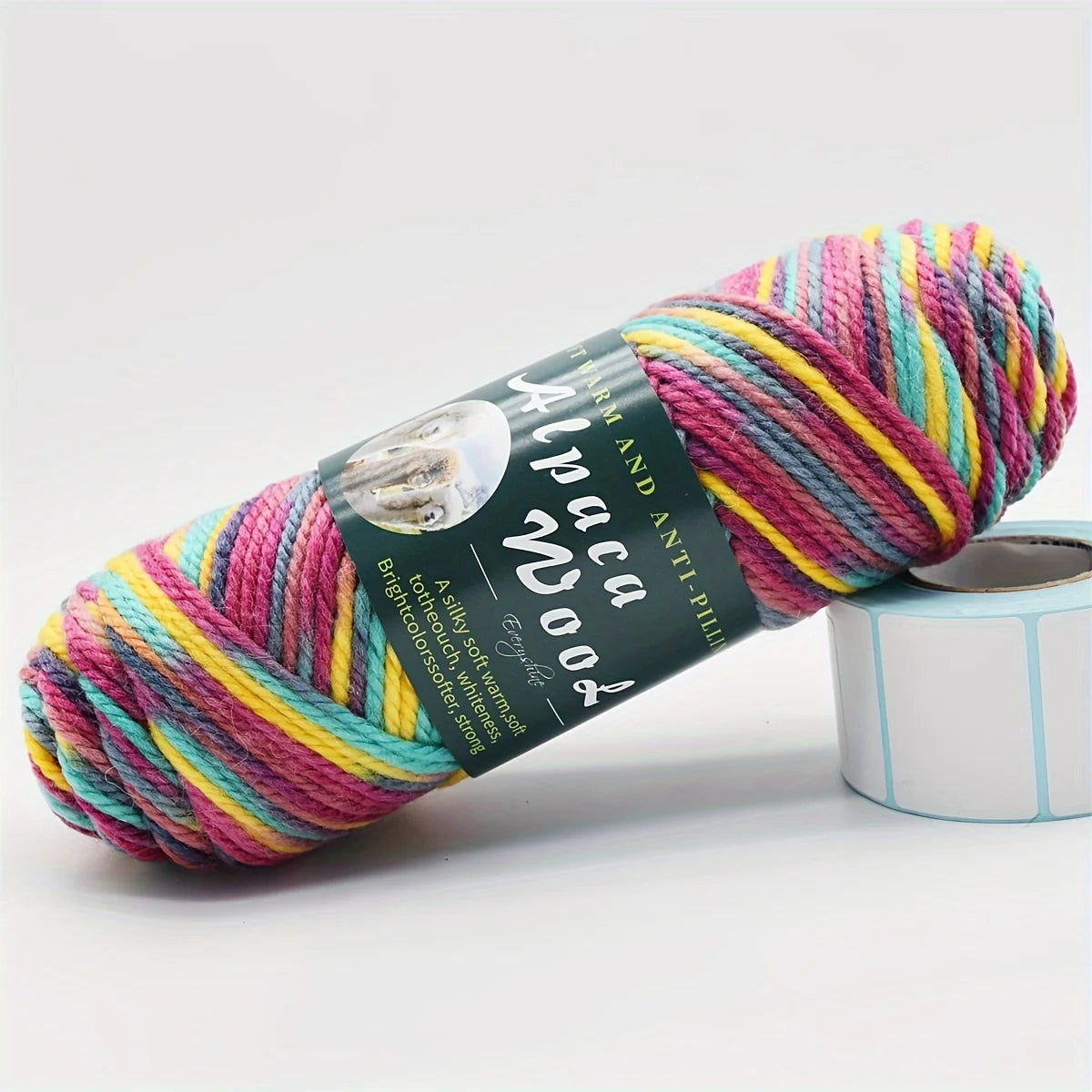 5 ovillos de lana de alpaca suave 100grx5