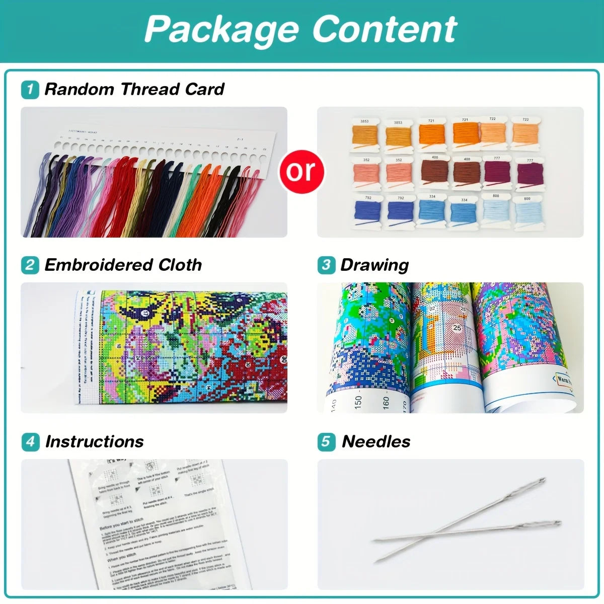 Kit de point de croix libellule 30x30CM/11.8 pouces, 11CT/14CT, fil écologique en coton