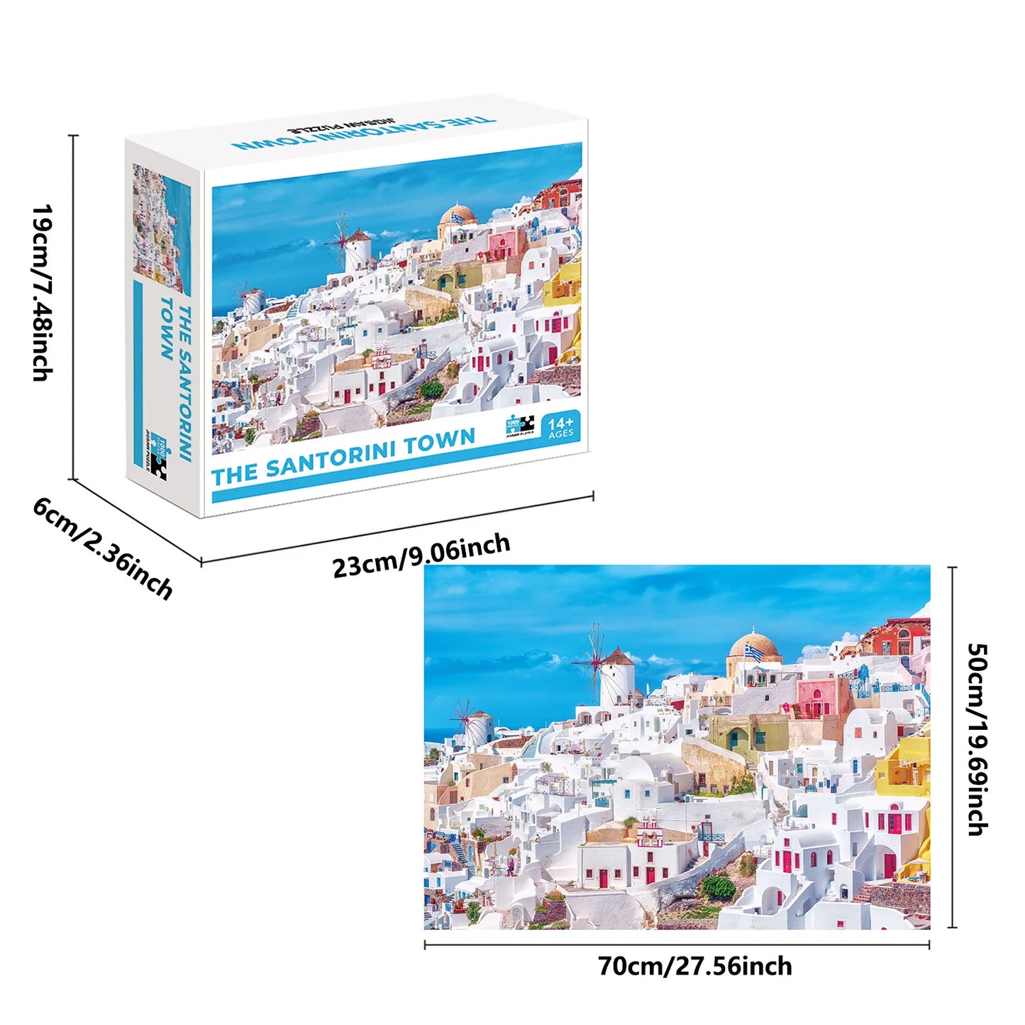 Puzzle de 1000 Pièces Santorini