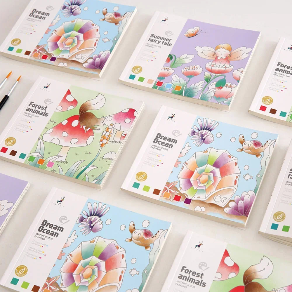 Livres de coloriage à la peinture à l'eau pour enfant 20 feuilles
