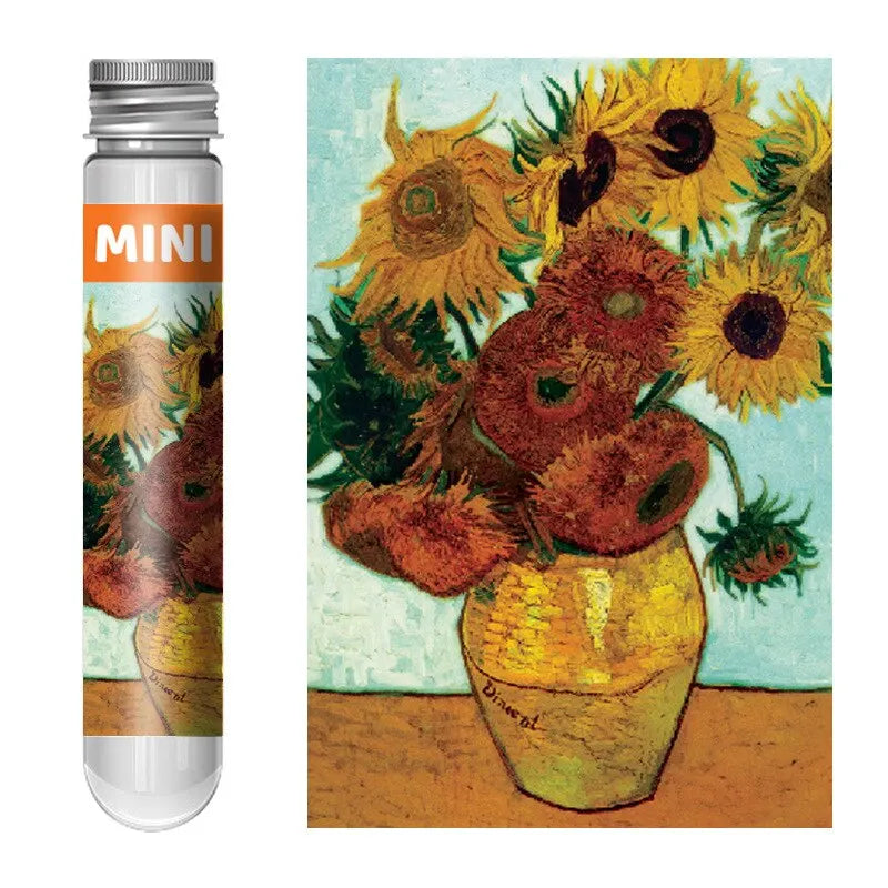 Mini puzzle de 150 pièces The Great Wave Off Kanagawa ou Les tournesols de Van Gogh