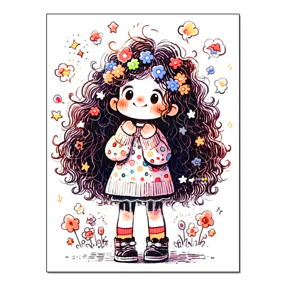 Peinture à diamants Kawaii Star Girl