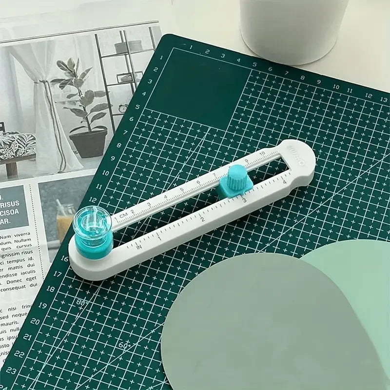 Cortador circular ajustable de 360° para manualidades y álbumes de recortes