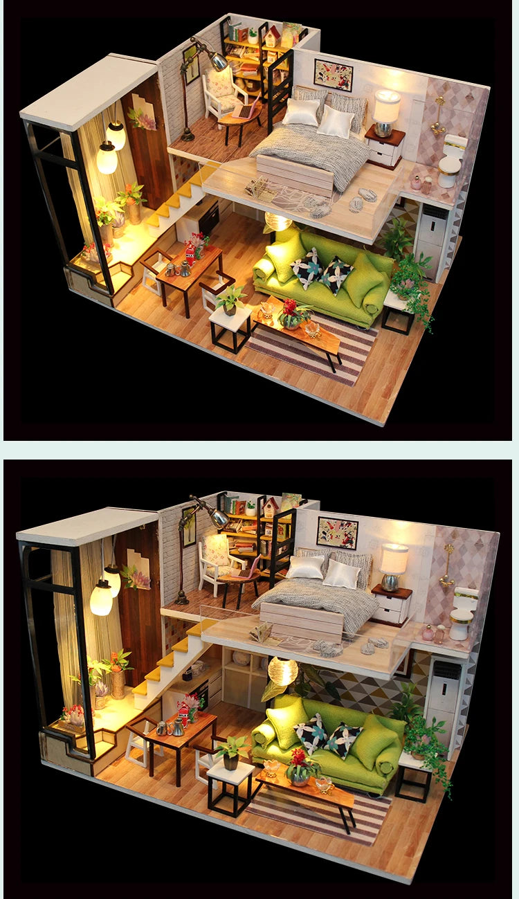 DIY Maquettes en bois à assembler - maison de poupée _ Plusieurs modèles disponibles