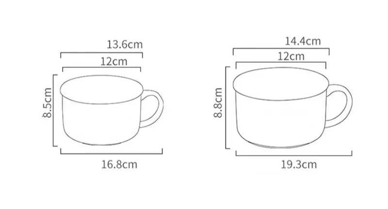 Tasse bol en céramique Chats 600-1100ml pour repas Boite à lunch