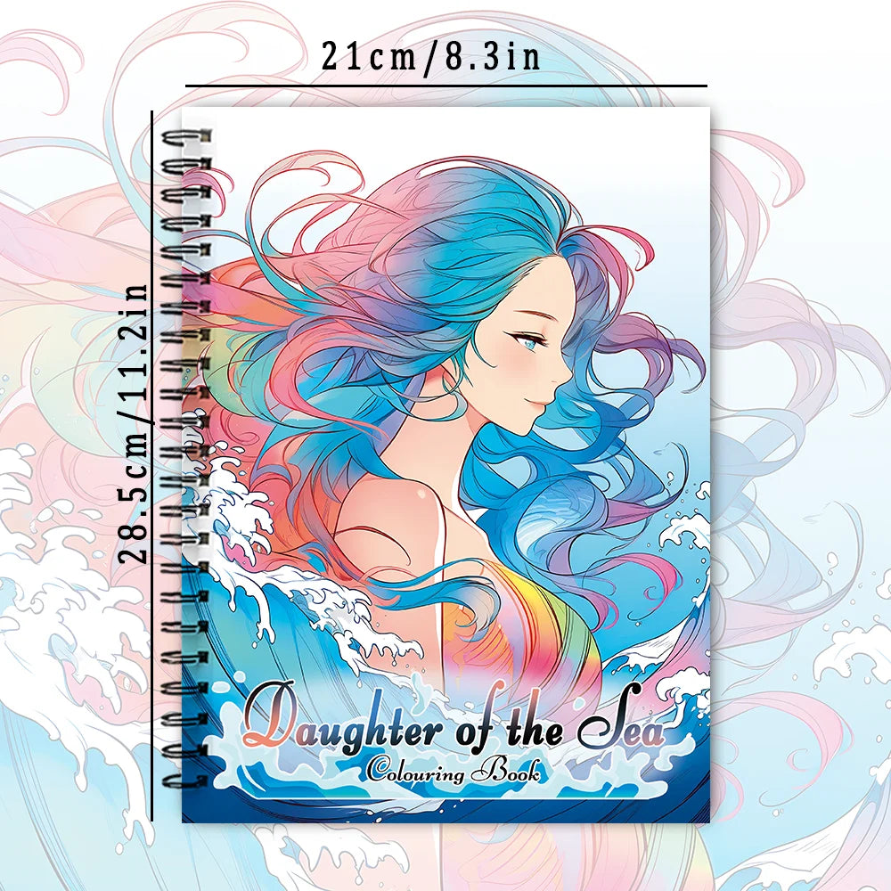 Maiden in the Flowers Coloring Book