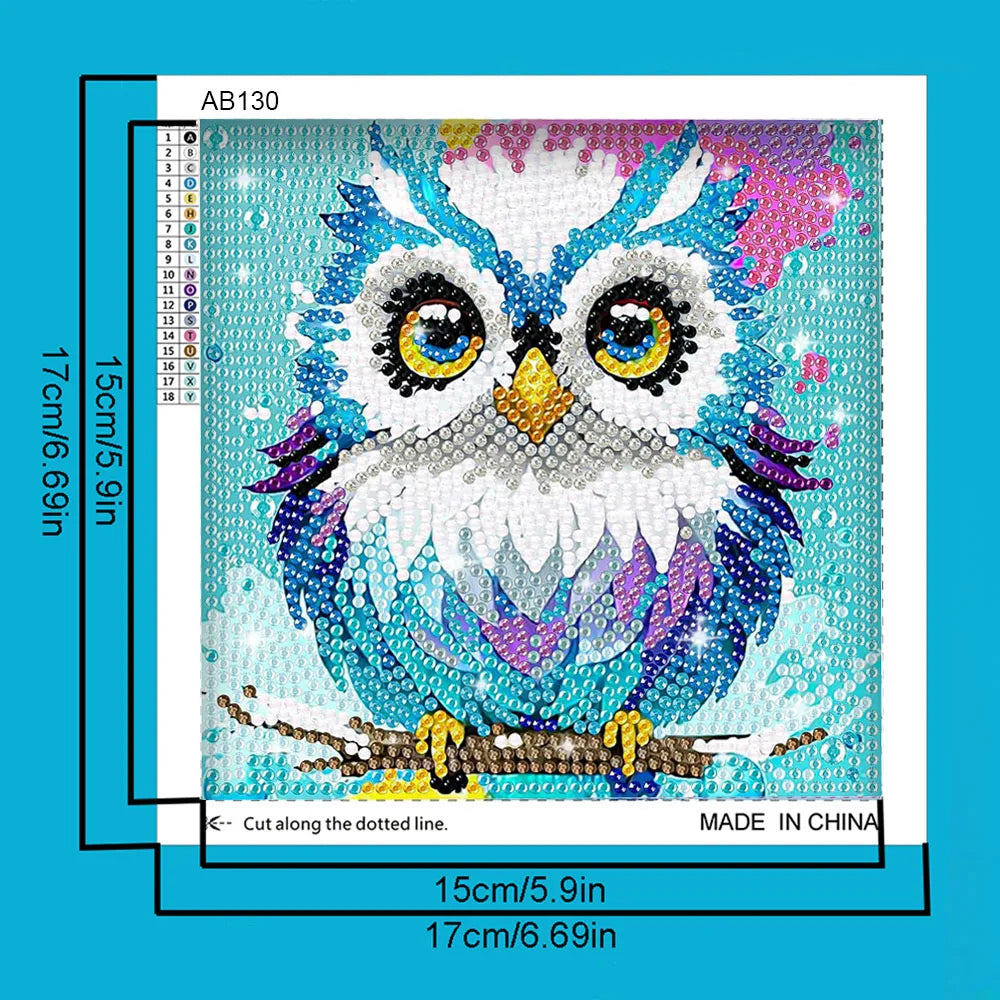 Kit de peinture à diamants animal mignon ensemble d'art pour enfant