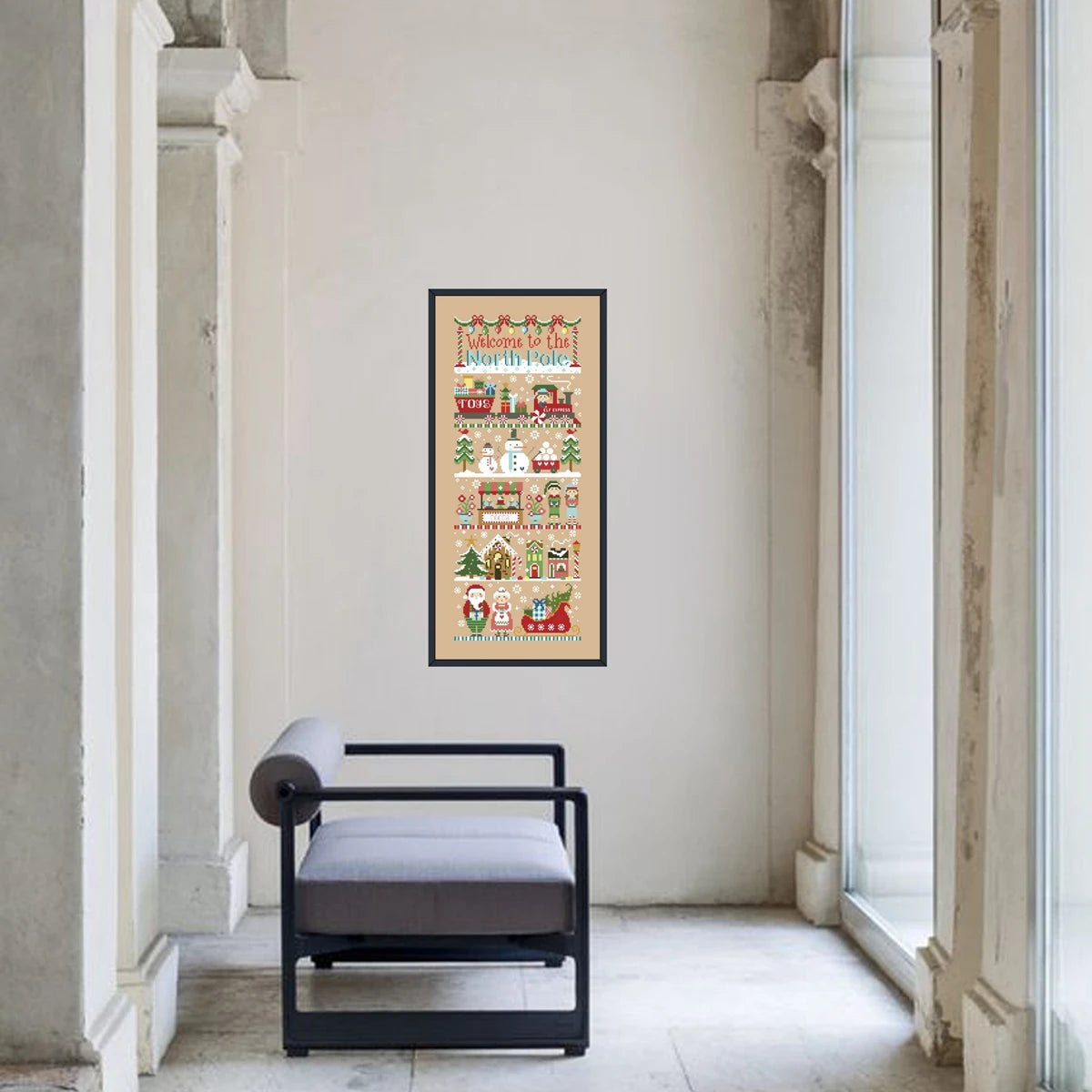 Bienvenue dans le pôle nord point de croix 18ct 14ct 11ct