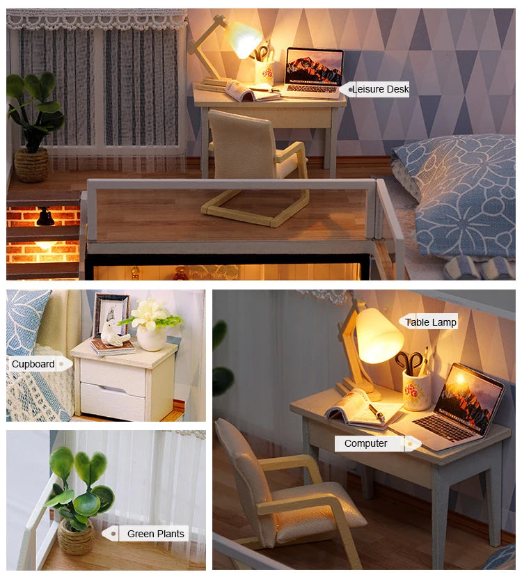DIY Maquettes en bois à assembler - maison de poupée _ Plusieurs modèles disponibles