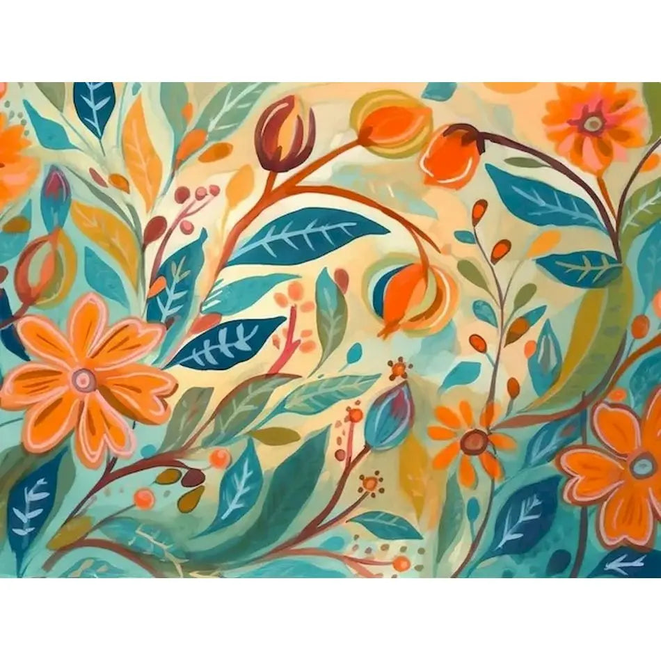 Peintures par numéros fleurs colorées