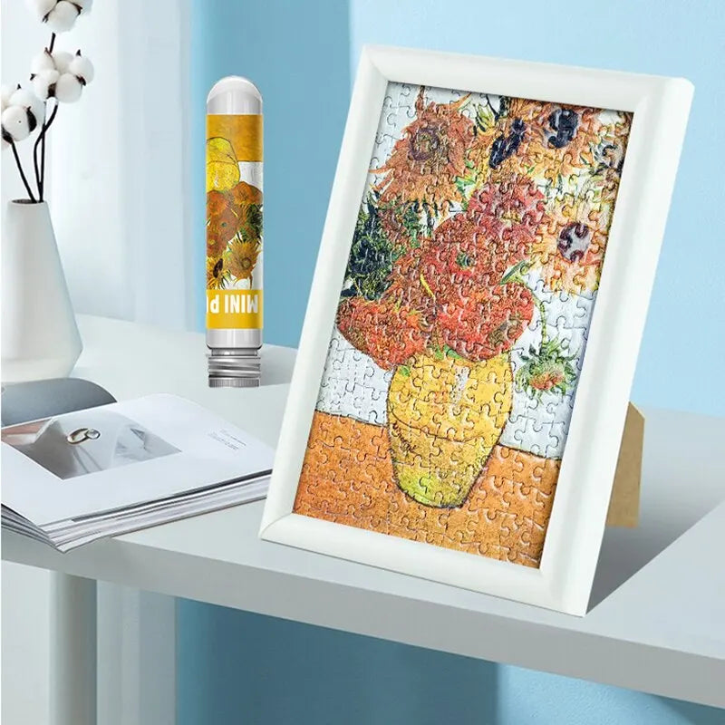 Mini puzzle de 150 pièces The Great Wave Off Kanagawa ou Les tournesols de Van Gogh
