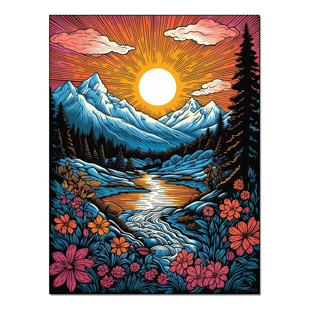 Diamond Paintings Nature Landscape Sunset