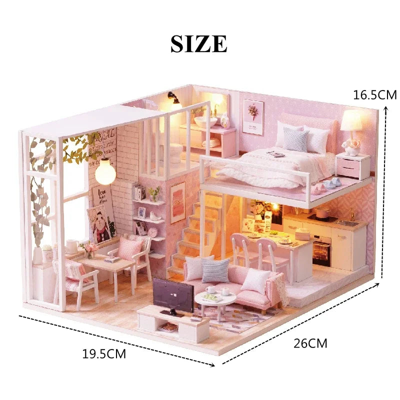 DIY Maquettes en bois à assembler - maison de poupée _ Plusieurs modèles disponibles