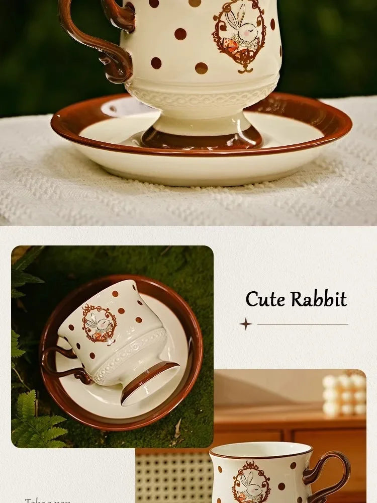 Retro Ceramic Rabbit Mug