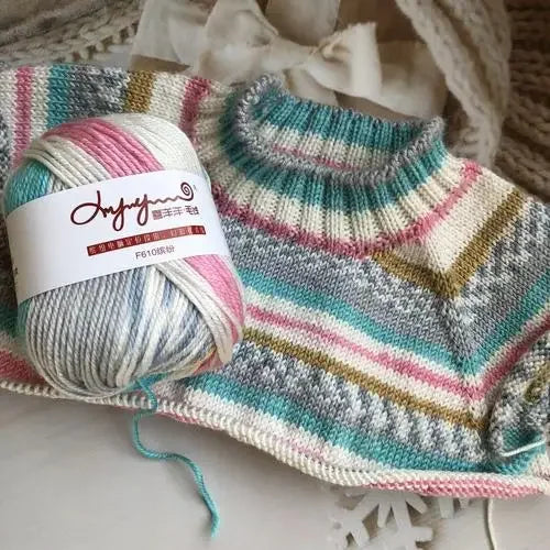 Fil de laine dégradé 50g