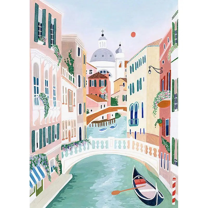 Peintures par numéros pour adulte ville du monde