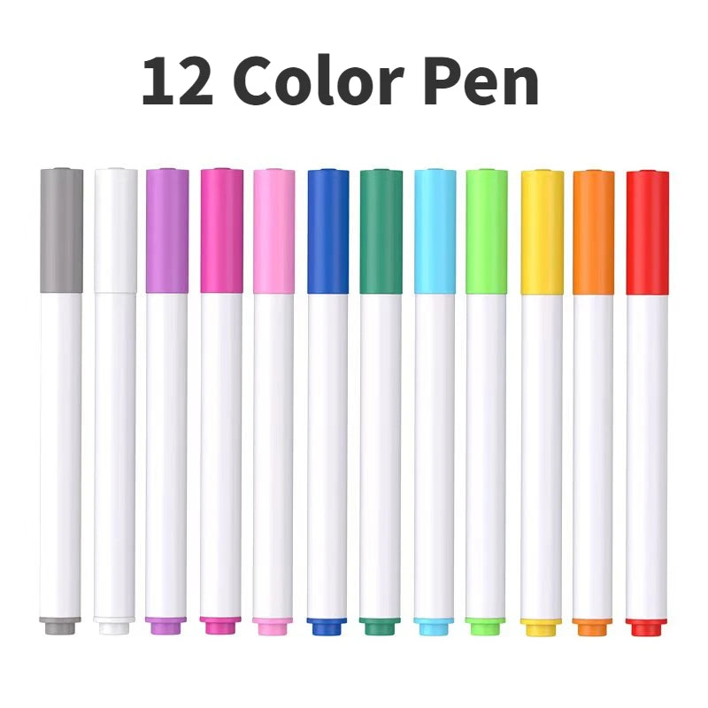 Cahier à dessin réutilisable effaçable avec stylos magiques pour enfants