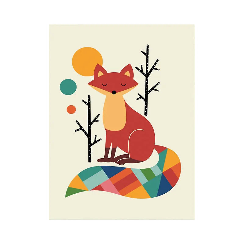 Peintures par numéros pour enfants Renard Dinosaure Tigre Éléphant