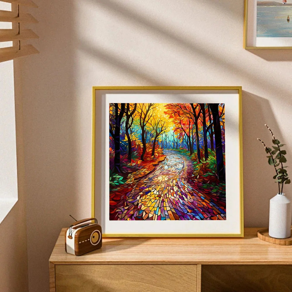 Peinture à diamants sentier dans le parc